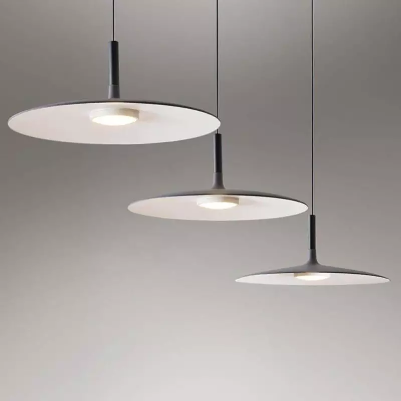 Lampe LED Suspendue au Design Minimaliste Moderne, Luminaire Décoratif de Plafond, Idéal pour un Bar ou une Chambre à Coucher