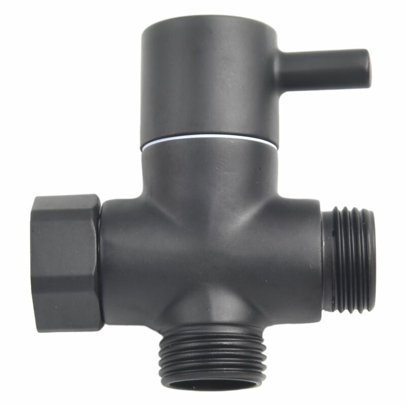 Sturdy And Durable Brand New Diverter Valve T Adapter 1/2in Female 1/2in Male For Shower Head Solid Metal Handle