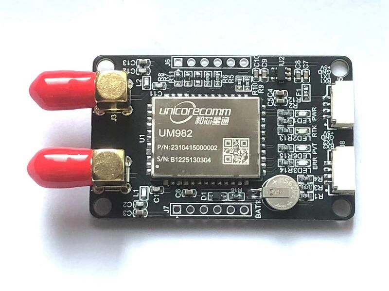 Módulo de posicionamiento de nivel centímetro diferencial UM982 RTK, módulo de navegación GPS, receptor de nueva fuente, placa GNSS de piezas, 1/ZED-F9P