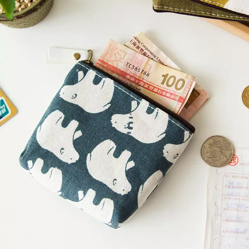 1188 bella borsa portamonete zero portafoglio e semplice borsa portamonete in tela di moda