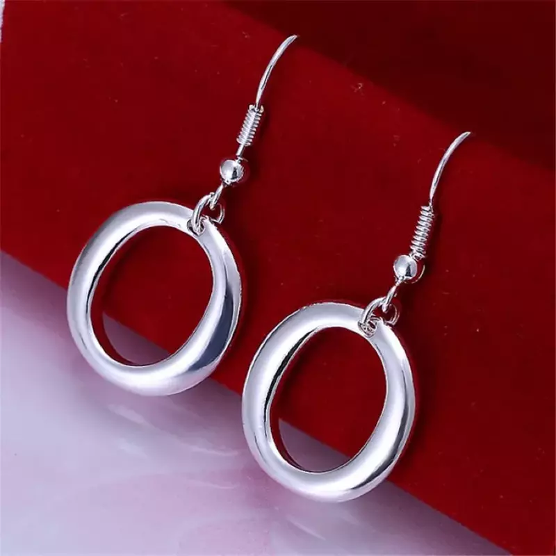 Hot 925 Sterling Silver bellissimi orecchini a cerchio per le donne fashion designer gioielli festa accessori da sposa regalo di festa