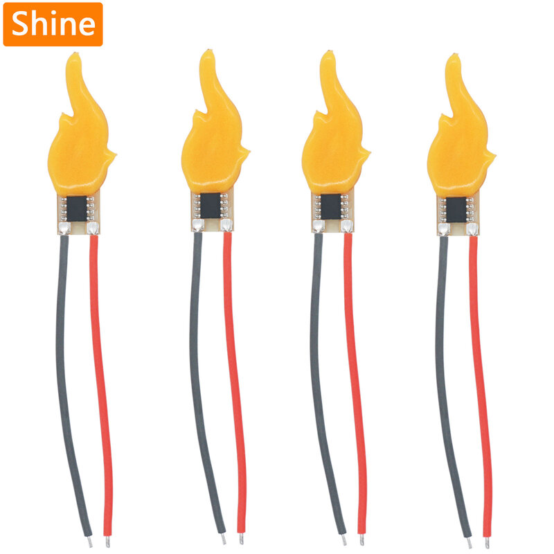 LED Cob Taschenlampe Kerzen DC3V LED Filament mit flackern dem Flammens ch weißen mit Streifen linie Dekoration Glühbirne Zubehör
