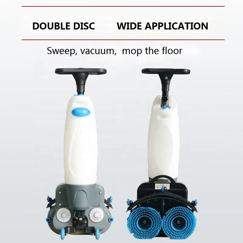 Mini Double Brush  430MM Sweeper Floor Cleaning Machine