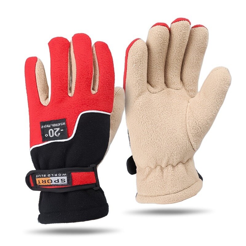 Мужские зимние перчатки ветрозащитные велосипедные флисовые перчатки унисекс перчатки для спорта на открытом воздухе лыжного спорта бега мотоцикла езды