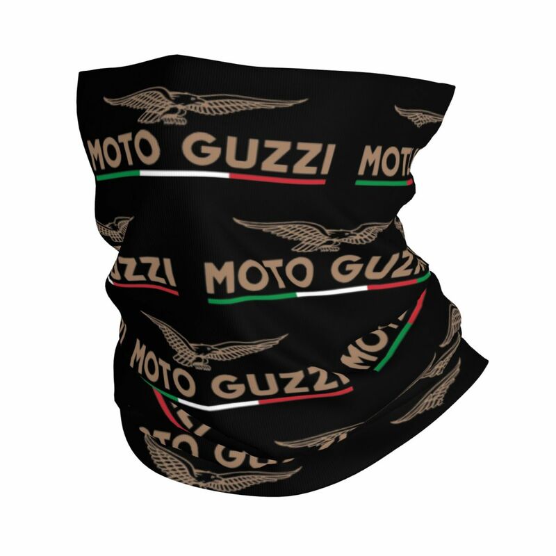 Men Race Moto Guzzi Eagle Motorcycle Motor Cross Bandana Stuff Neck Gaiter Printed Wrap Scarf Warm Scarf For Fishing All Season