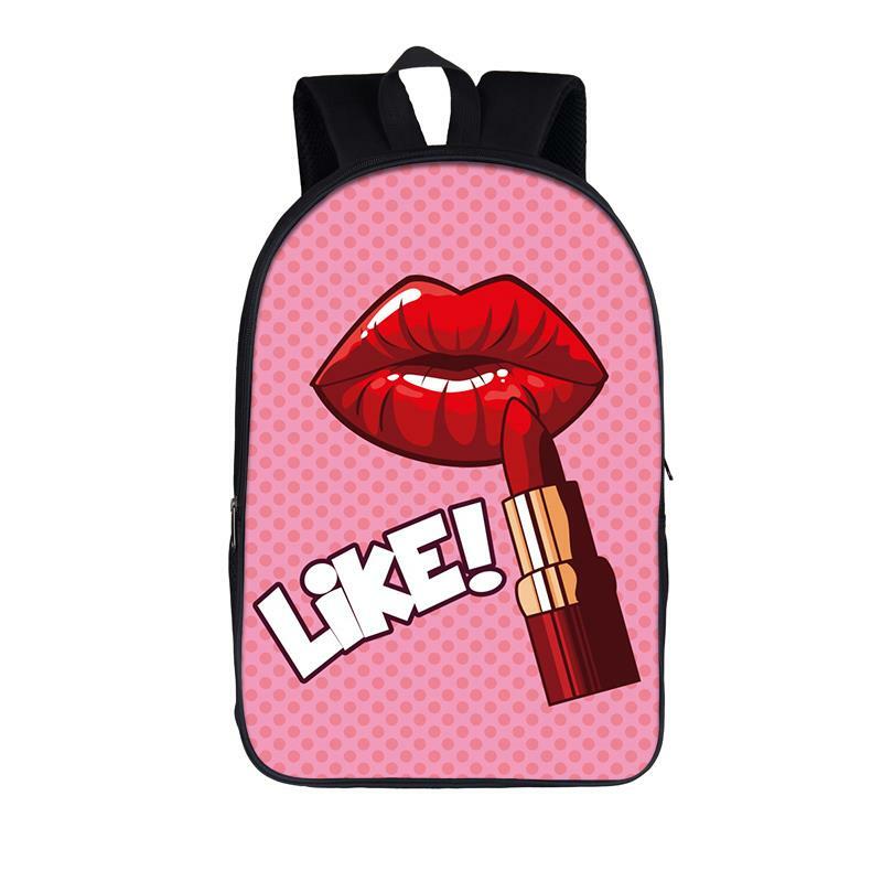 Leopard Lips Butterfly Backpack Women Rucksack Cute School Bags for Teenager Girls Daypack Ladies Laptop Travel Backpacks Bag
