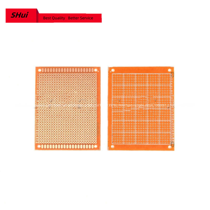 Plaque de cuivre bakélite expérimentale, prototype simple face, carte universelle PCB, carte LYu343, 70*90, 70x90mm, 7x9cm, 5 pièces