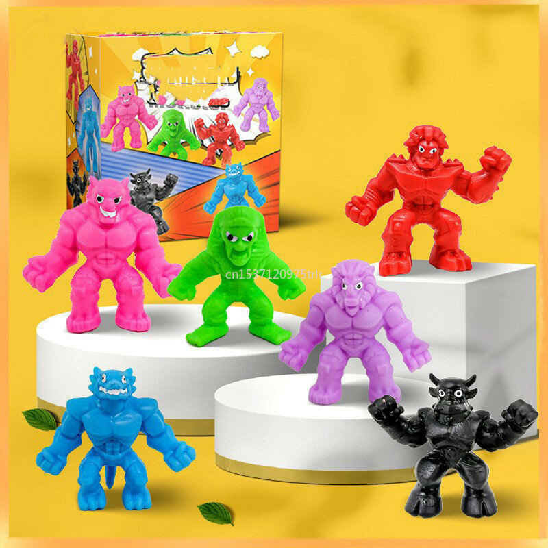 Muñecas de descompresión de monstruo elástico divertido para niños, regalos sorpresa para niños, fiesta de cumpleaños para niños, invitados, juguetes para apretar, rellenos de Piñata