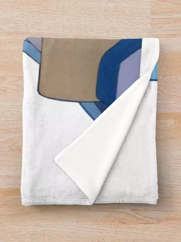 Aqua Screams Throw Blanket Sofas Bed linens Vintage Retros Plaid Blankets