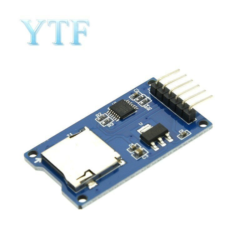 Модуль для Micro SD-карт, устройство чтения/записи TF-карт, интерфейс SPI с чипом преобразования уровня для Arduino ARM AVR