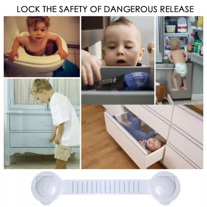 ล็อคความปลอดภัยเด็กปรับล็อคป้องกันเด็กเด็ก Anti-Pinch Multi-Function ตู้เย็นตู้ประตูตู้ห้องน้ำ