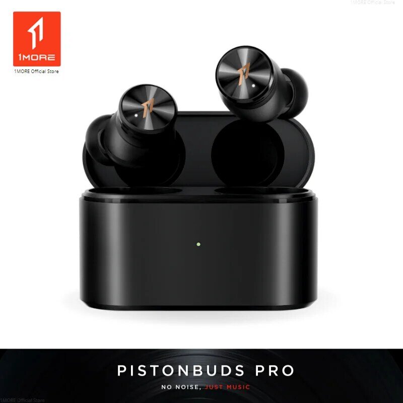 1MORE PistonBuds Pro Triple ANC Bluetooth 5.2 Wireless Earbuds 4 Microphone DNN Metal Diaphragm 30 Hour Battery