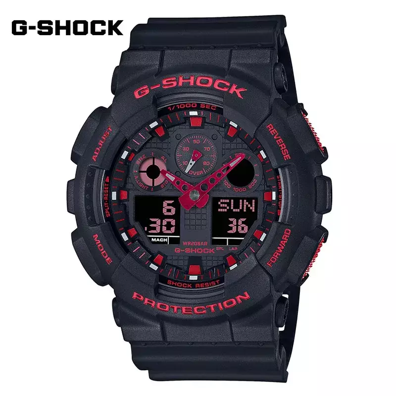 G-SHOCK Bomb smaltimento orologio da uomo esperto GA-100CF nuovo orologio al quarzo da uomo con doppio Display antiurto moda sportiva