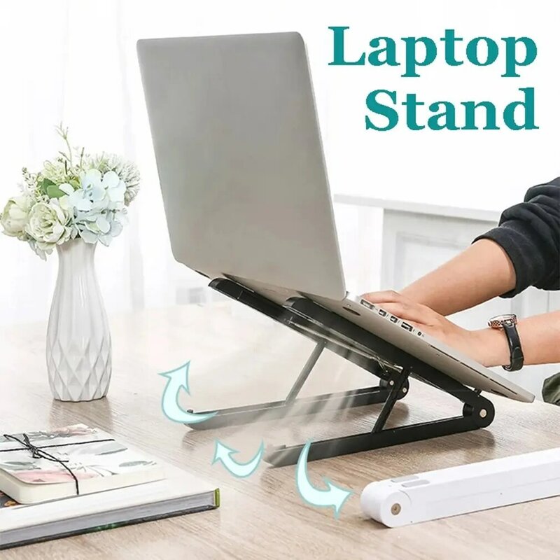 7 Gaten Verstelbare Laptop Stand Voor Macbook Opvouwbare Computer Pc Tablet Ondersteuning Notebook Stand Tablelaptop Houder Cooling Pad