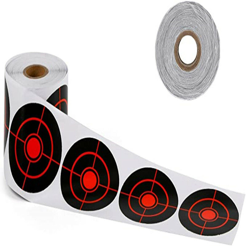 Stiker Target percikan 100 buah 250 buah "Target reaktif perekat Bullseye 3" dengan Targe menembak dampak kuning neon