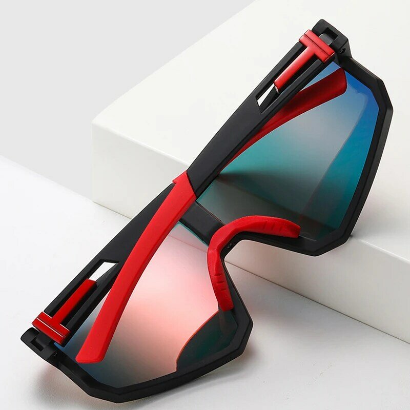 Gafas de sol polarizadas grandes para hombre y mujer, lentes antiultravioleta para conducción de bicicleta, UV400, equipo de ciclismo