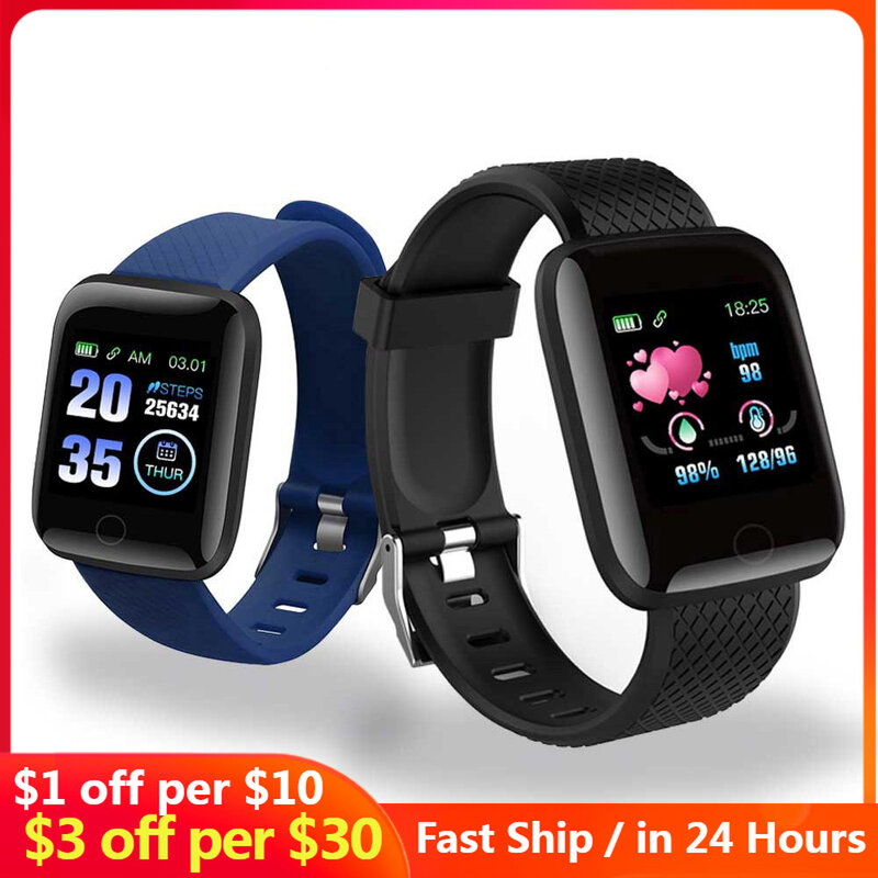 Reloj inteligente deportivo para hombre y mujer, pulsera con control del ritmo cardíaco, para Android, IOS, Huawei, regalo para parejas