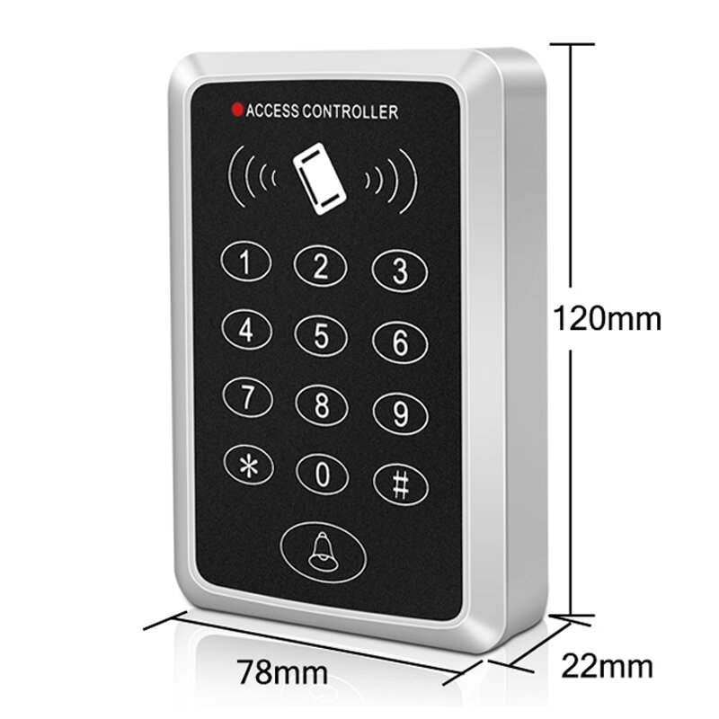 Clavier de contrôle d'accès RFID 125KHz, lecteur de carte EM, système de contrôle d'accès de porte, ouvre-serrure