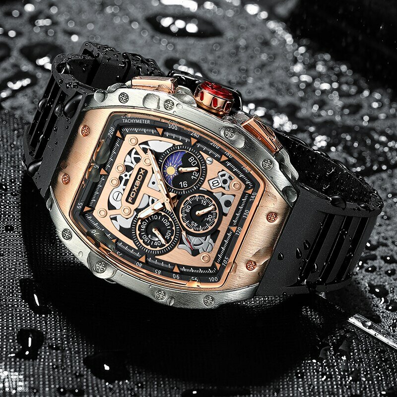 2024 neue Sport uhr Herren Top-Marke Luxus Herren Uhren Geschäft wasserdicht Militär Quarz Chronograph Armbanduhr montre homme