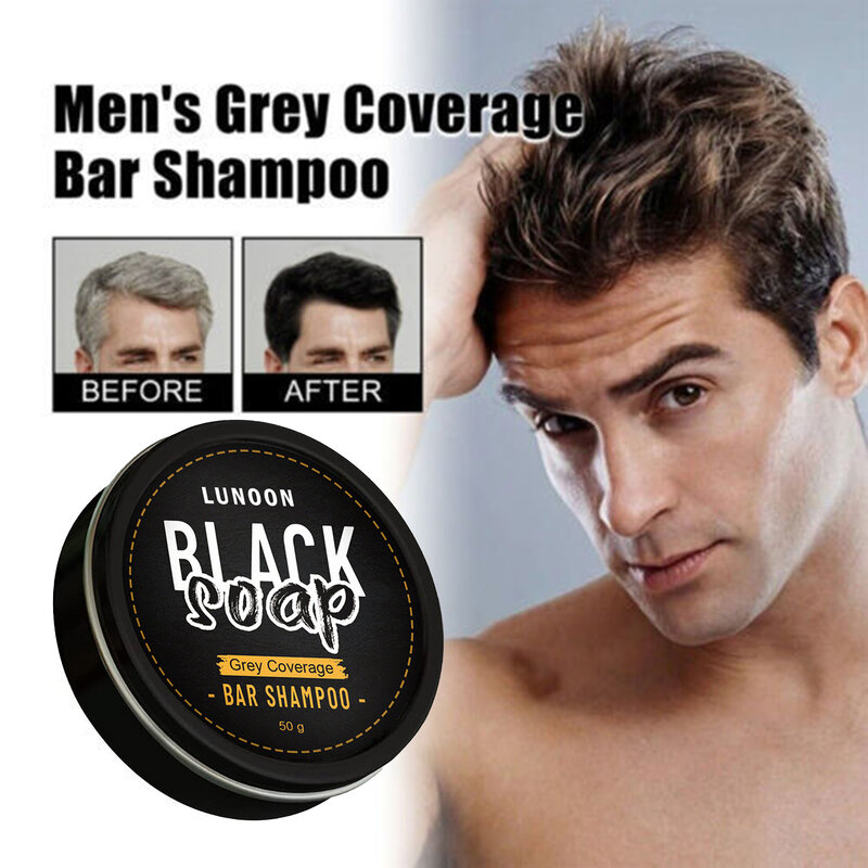 Shampoo Bar para Escurecimento Do Cabelo, Uso A Longo Prazo, Escurecimento Da Barba