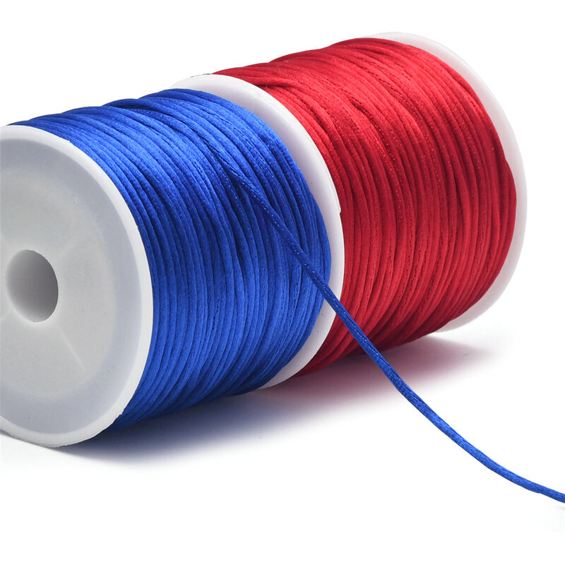 1,5mm Crafts Satin Rattail Cord String aus Nylon für chinesische Knoten, Makramee, Trim, Schmuck herstellung 24 Meter
