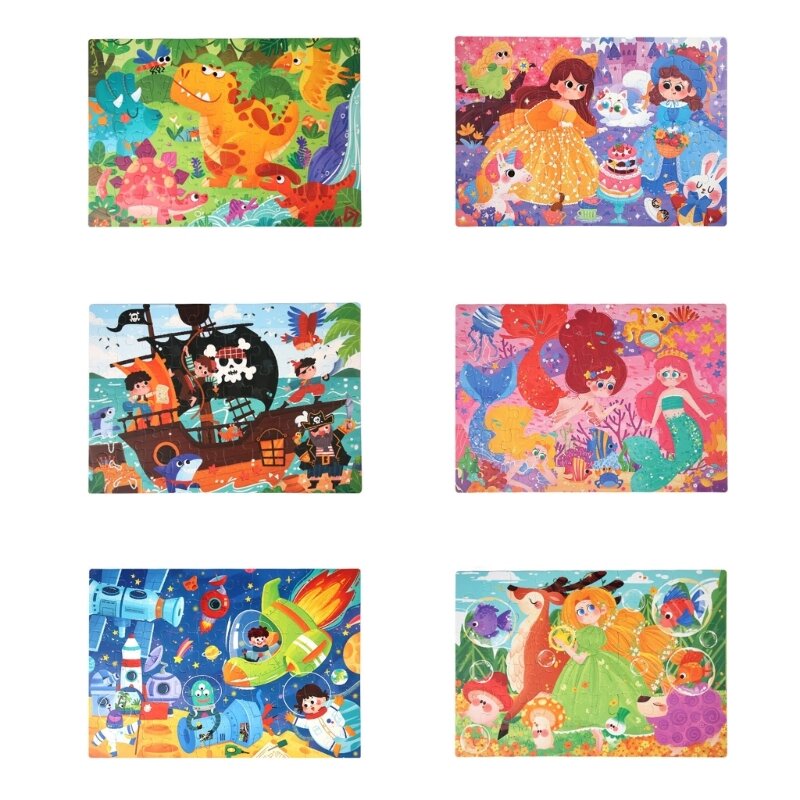 60 sztuk Puzzle kreskówek Zabawki dla dzieci Puzzle edukacyjne dla dzieci Chłopcy Dziewczęta