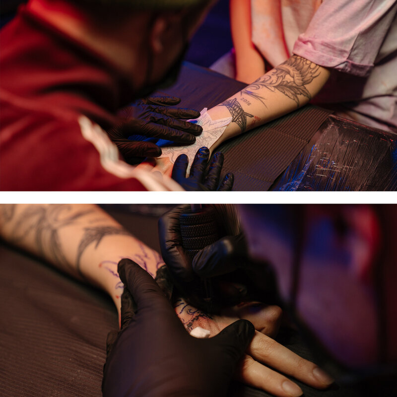 5/10 szt. Papieru do tatuażu 4-warstwowe ręczne śledzenie maszyna transferowa podwójnego zastosowania wzór tatuażu akcesoria do tatuażu