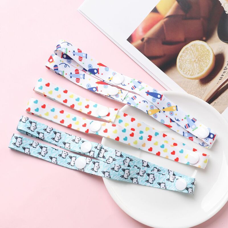 1pc Cute Teether Toys Fixed Trolley Lanyard Hangers Strap Holder Anti-lost Chain Bind Belt Stroller Accessories Fixing Strap