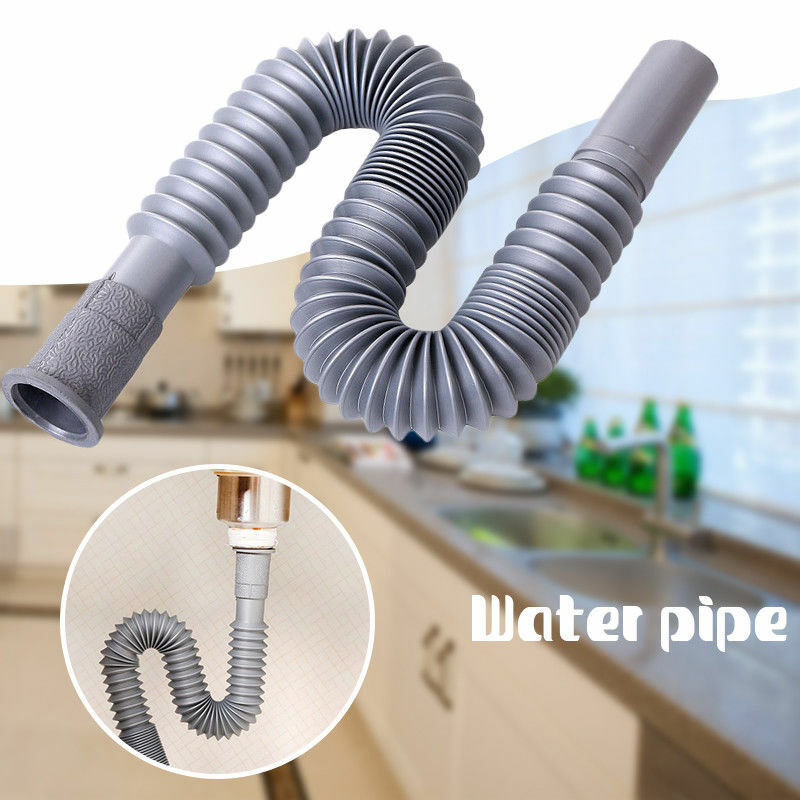 Universale plastica flessibile cucina lavabo filtro lavello estensione tubo di scarico tubo lavatrice lavastoviglie scarico ondulato
