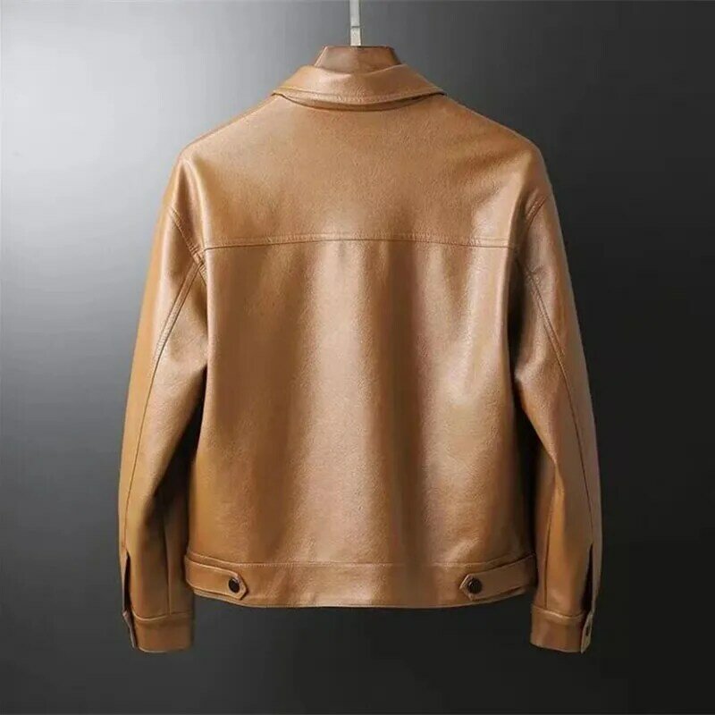 2023 primavera outono novo casaco de couro da motocicleta das mulheres jaqueta de pele lavada estilo coreano curto couro do plutônio outerwear feminino topos