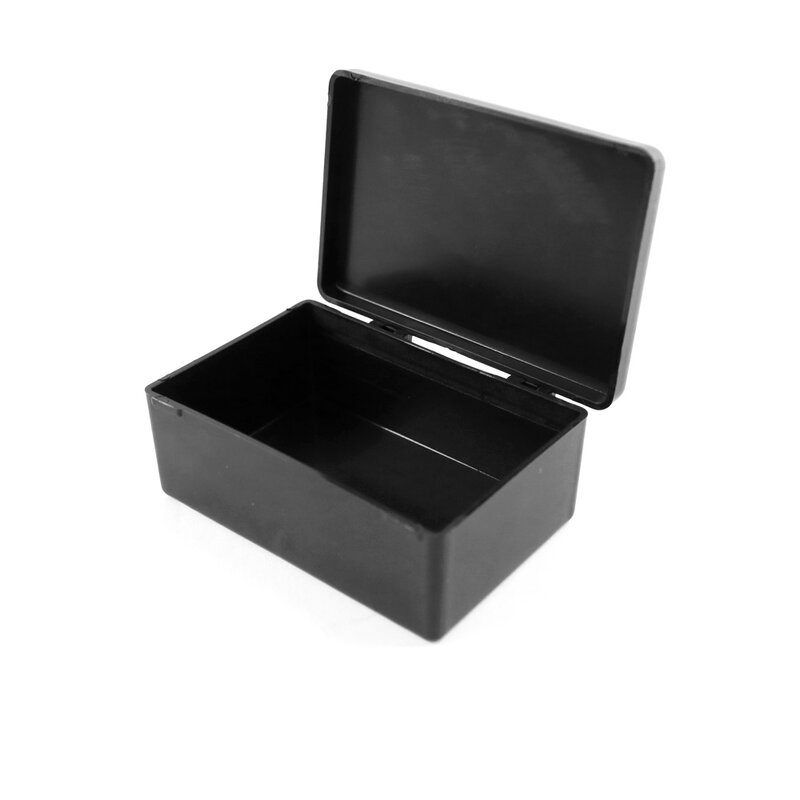 QXR FG01 ESD مكون صندوق رفرف صغير أسود الاستاتيكيه حالة موصل البلاستيك أشباه الموصلات MCU صندوق