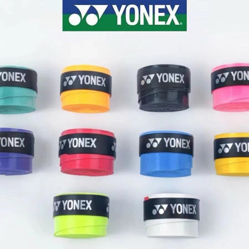 YONEX-Cinta antideslizante para raqueta de bádminton, empuñaduras absorbentes de sudor, envoltura de Bádminton de tenis, 5mm de espesor