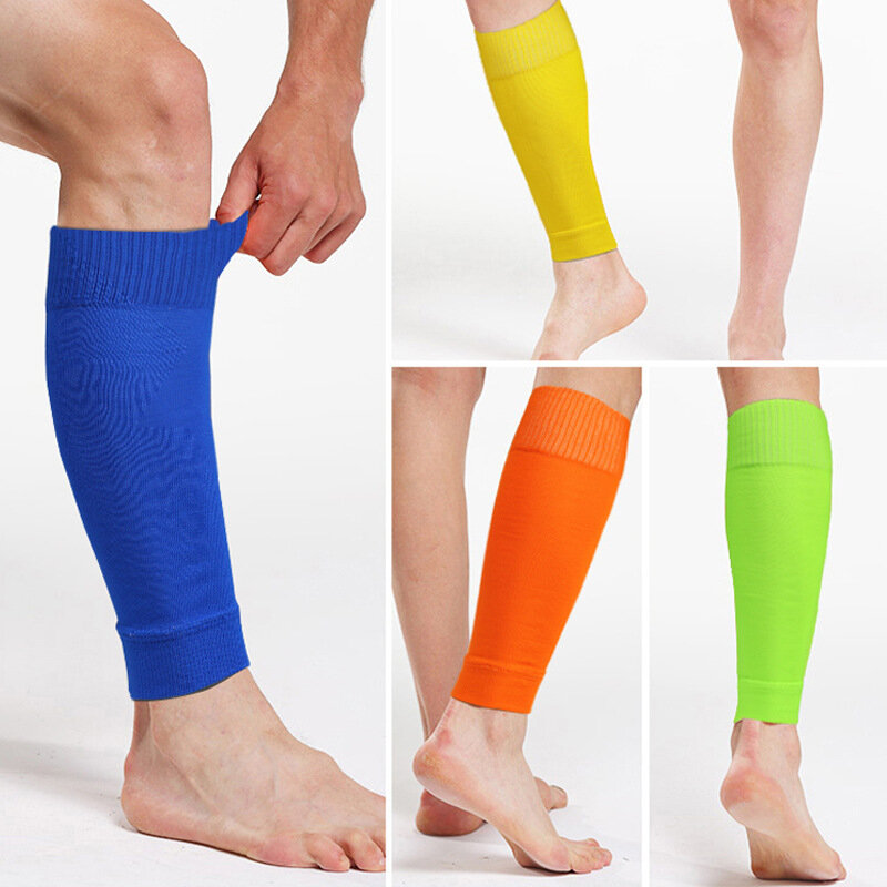 2 paia di maniche a compressione per polpaccio aiutano le stecche dei parastinchi protezioni per le gambe per la corsa calze a compressione senza piede