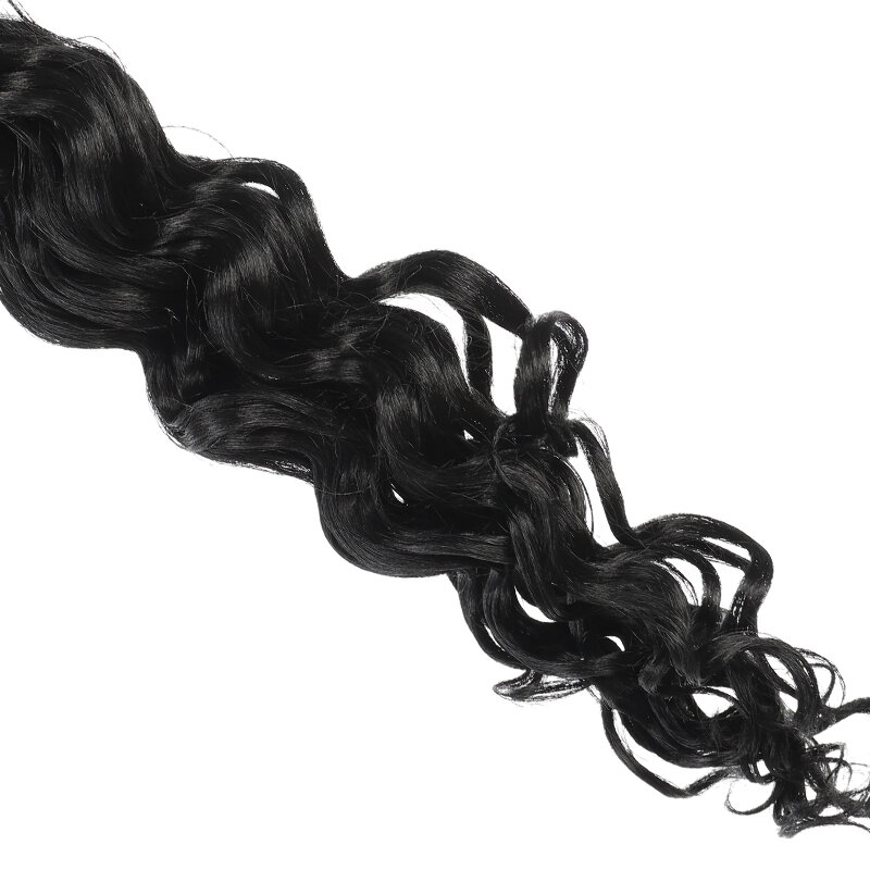 Peluca de ganchillo rizada hawaiana sintética, extensión de cabello largo y rizado resistente al calor para colas de cabello de mujer