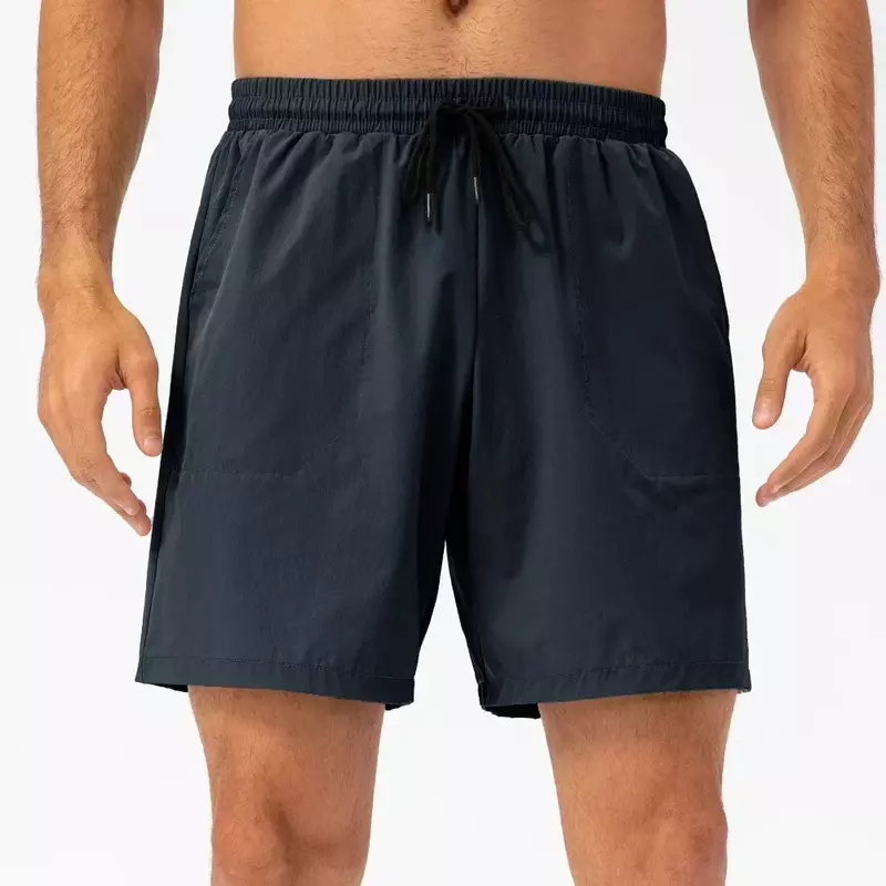 Lemon pantalones cortos de Fitness para hombre, ligeros, transpirables y de secado rápido, para gimnasio, Verano