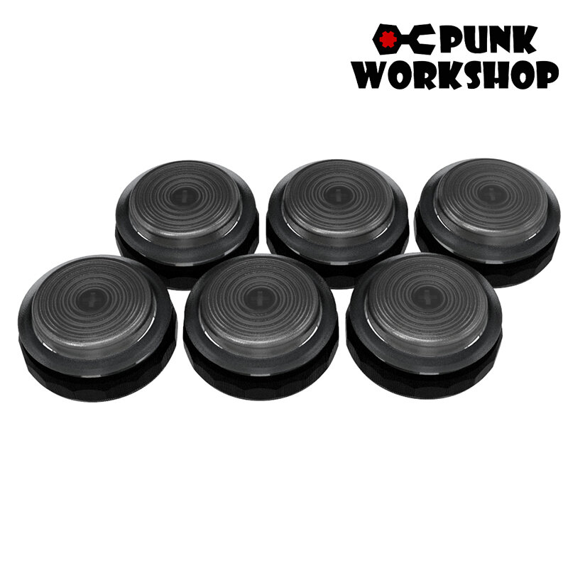 6pcs Punk Workshop 24MM 30MM Black Slim Mechanical Screw Buttons With TTC Low Profile RGB Speed Red Switches Hot Swap