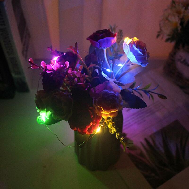 Guirnalda de luces LED de 3 modos, luces de hadas flexibles impermeables para sala de estar, dormitorio, hogar, decoración de jardín de Navidad
