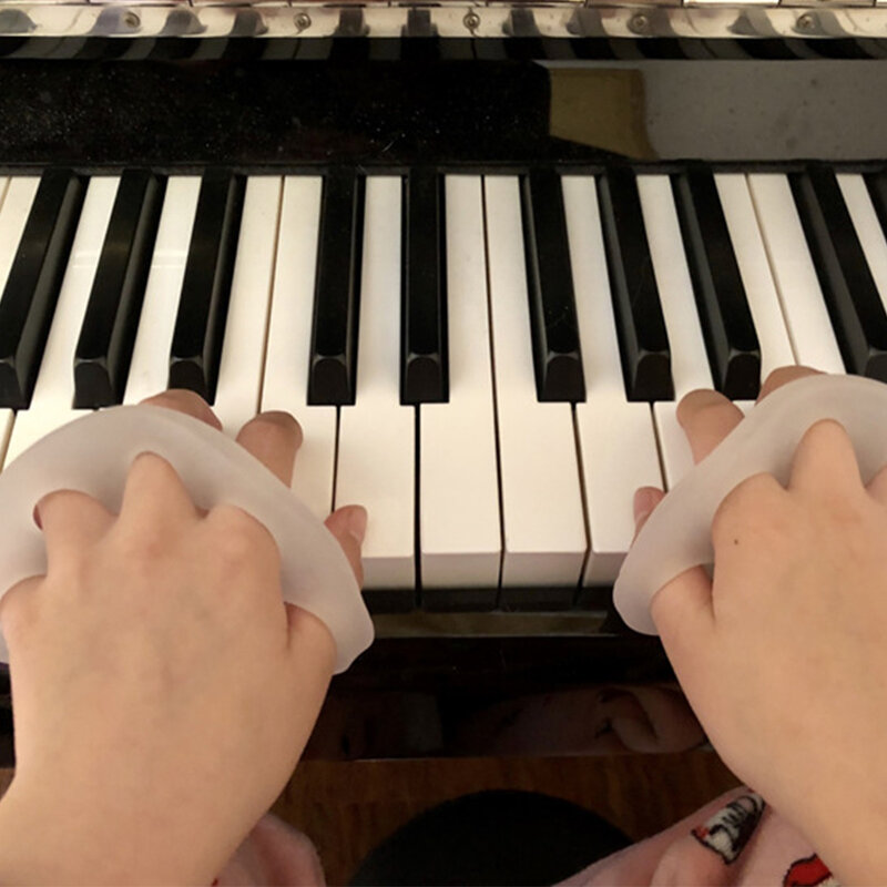 قبضة اليد بإصبع ، مقوي TPE ، على شكل نصف قمر ، تدريب الشد لممارسة البيانو والغيتار ، تمدد اليد ، 2