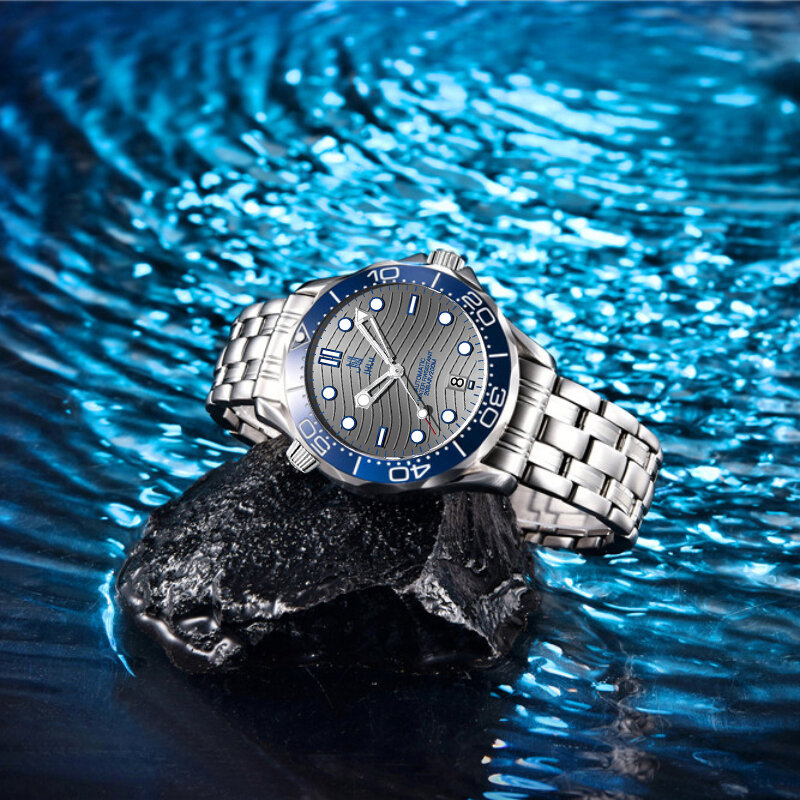 Мужские механические часы Seamaster 2024, Роскошные сапфировые зеркальные часы для дайвинга, высокое качество, досуг, деловая мода, 300