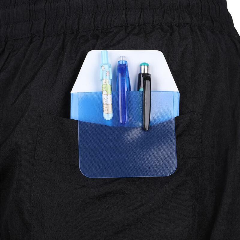 3ชิ้นกระเป๋าใส่ดินสอ PVC สำนักงานสีสันสดใสอุปกรณ์ป้องกันแพทย์พยาบาลกระเป๋าดินสอกันรั่ว
