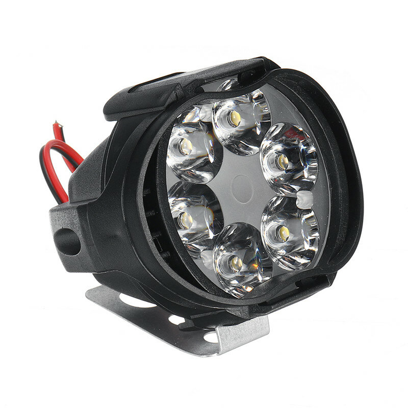 오토바이 스포트라이트 램프용 LED 주행 조명, 차량 LED 보조 헤드라이트, 밝기 전기 자동차 조명, 6 LED 스포트라이트