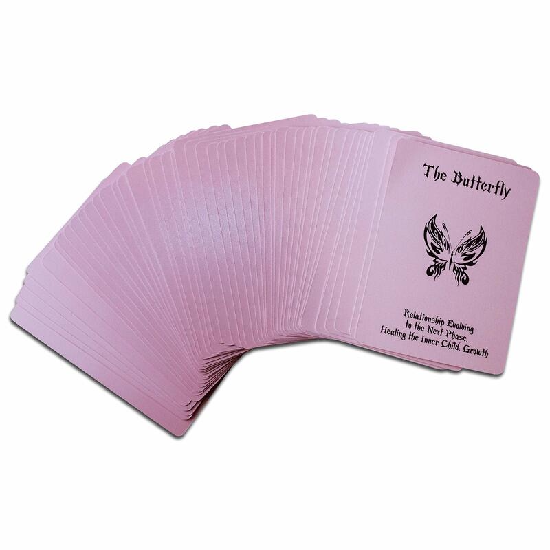 아일랜드 타임 웰빙 러브 오라클 카드, 타로 덱, 설명 및 보완 판독, 54 카드 덱, 키워드가있는 A
