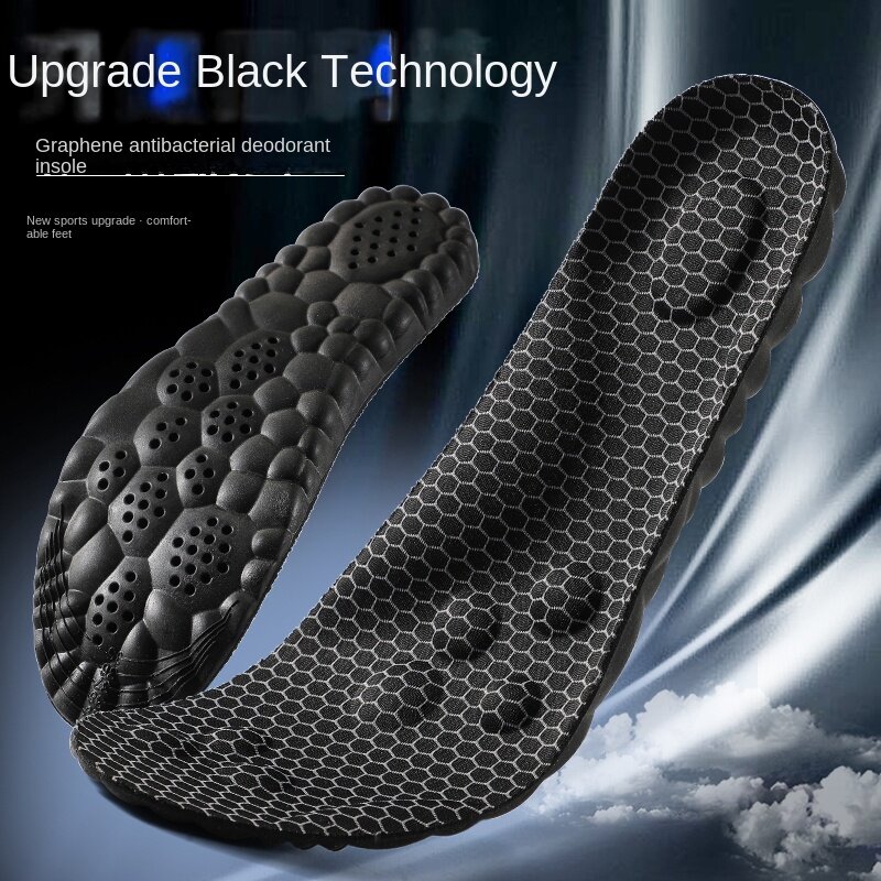 SamRera bantalan sepatu olahraga lari, Sol dalam Orthopedic Edik 4D Graphene untuk sepatu antibakteri menyerap keringat