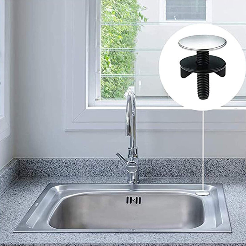Aço inoxidável Kitchen Sink Faucet Hole Cover, Faucet Hole Cover, Blanking Plug, Bacia Stopper, Leak-Proof, Sabão, Novo, 45mm