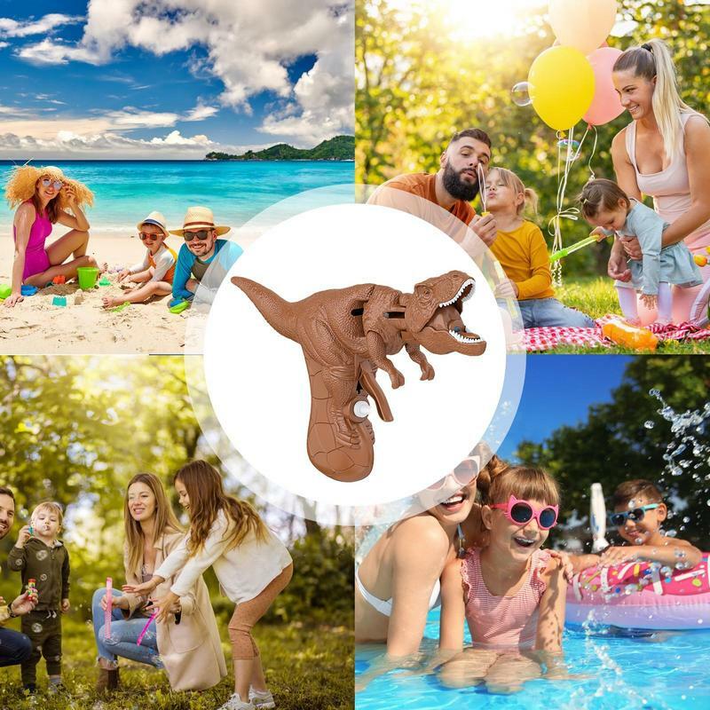 Water Dinosaur Toys Dinosaur Beach Toys With Rotating Head Interactive Water Squirter Toy Hand Eye Coordination Toys Summer