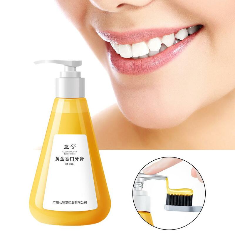 Toothpaste Teeth Deep Cleaning Cigarette Stains Repair Yellow Care Bright Breath Remove Oral Dental Plaque Y4y6