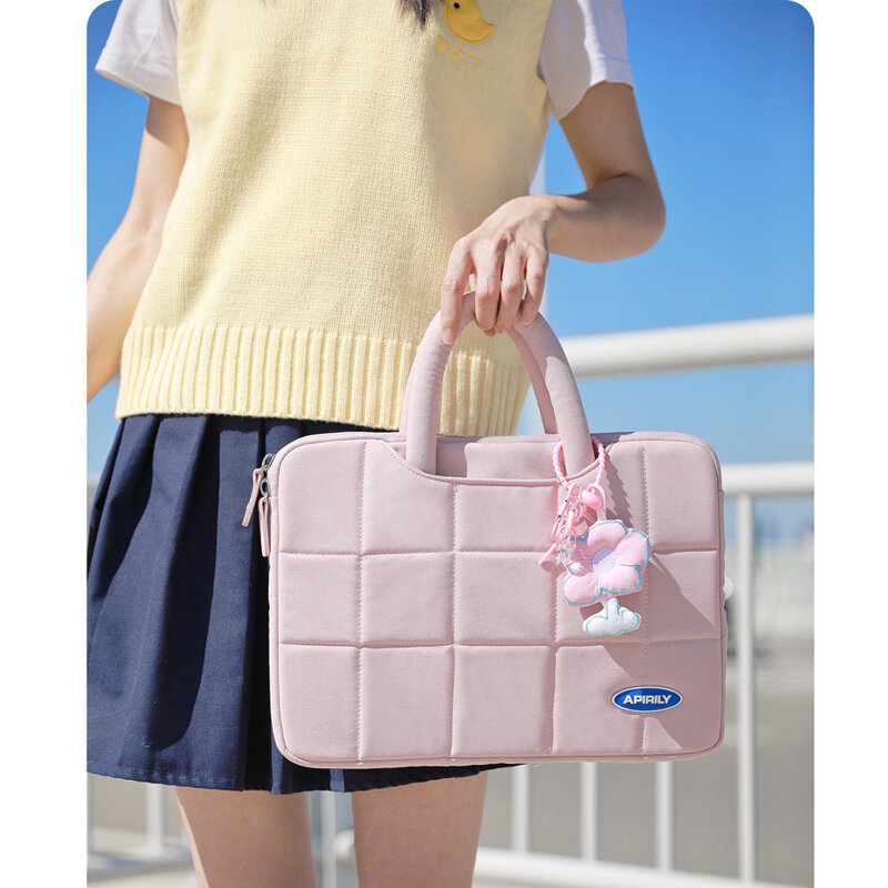Cute and Fresh Computer Handheld Hanging Bag for Both Men and Women, Apple Macbook 15.6-inch, Dell Asus, etc