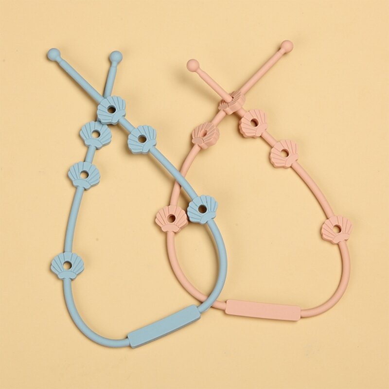 Anti-Lost Chain Baby Pacifier Hanging Strap Holder for Nipples Silicone Teething Toy Newborn Birthday Shower Gift