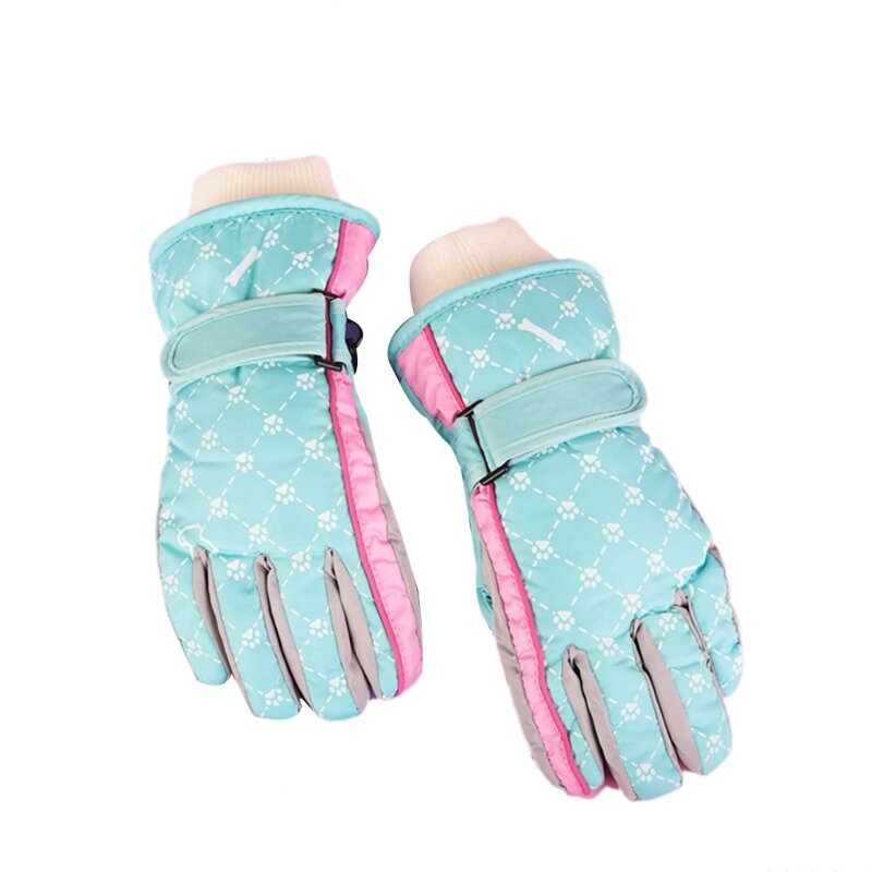 Zimowe rękawice na śnieg wodoodporne dziecięce rękawice narciarskie na świeżym powietrzu dziecięce rękawiczki chłopiec dziewczynka rękawice termiczne do jazdy na nartach