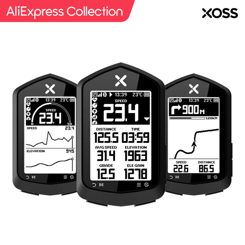 Ordenador de navegación para bicicleta, velocímetro inalámbrico para ciclismo, GPS, Bluetooth, ANT +, cadencia, XOSS, colección de AliExpress
